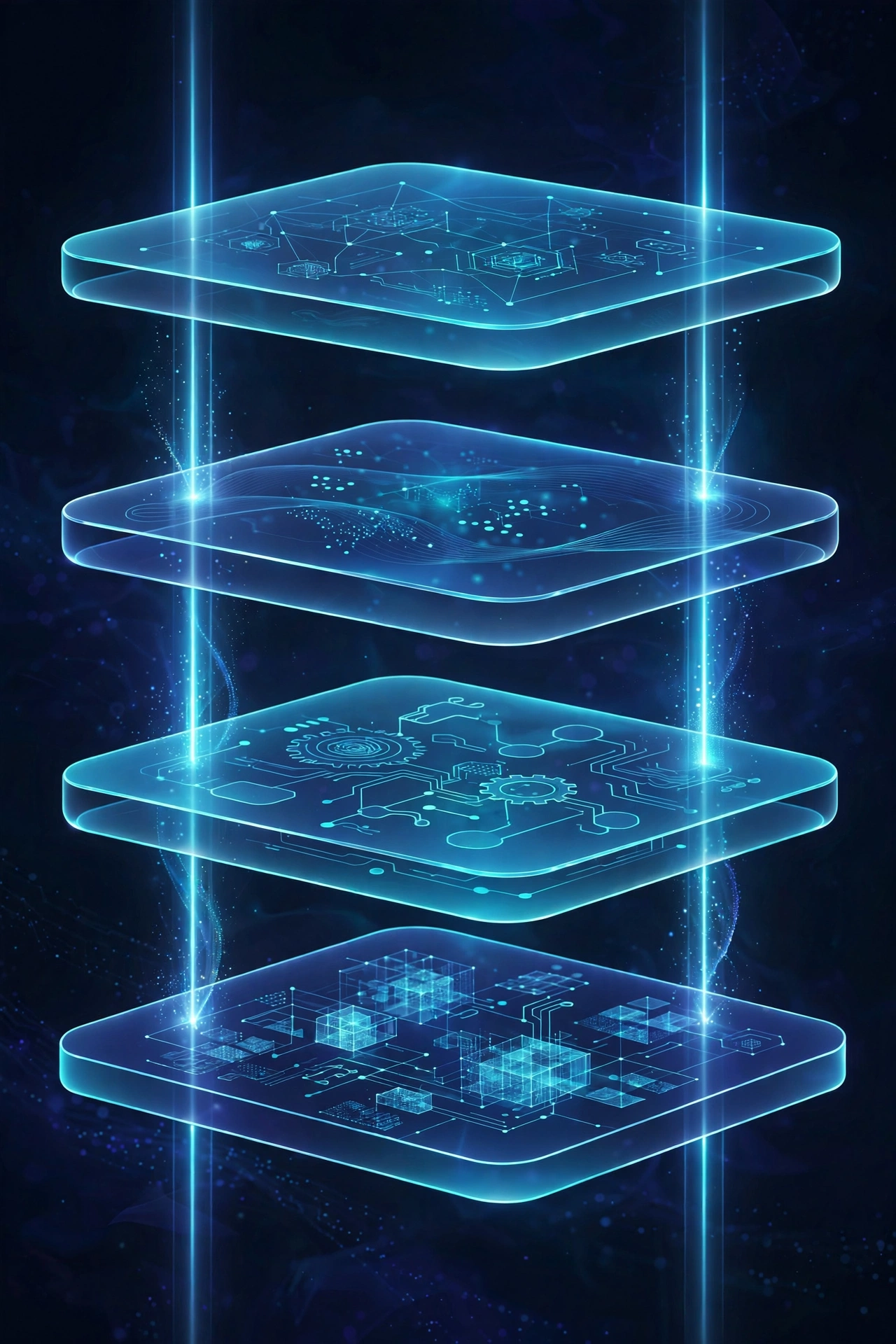 Layered architecture of an agent-native SaaS product: agent interface, shared memory, tools and connectors, and governed data layers