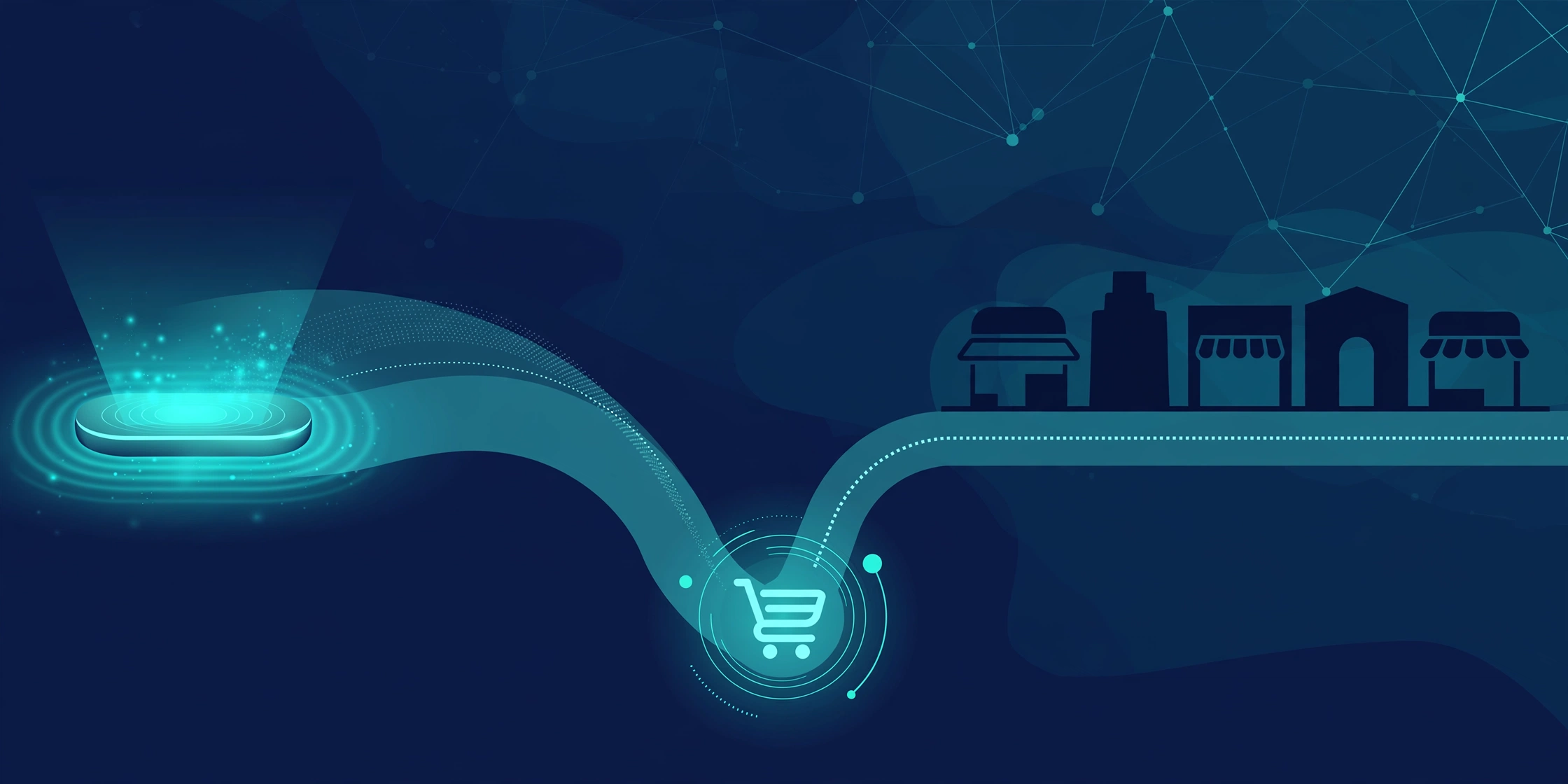 Two checkout paths diverging from a single shared shopping cart